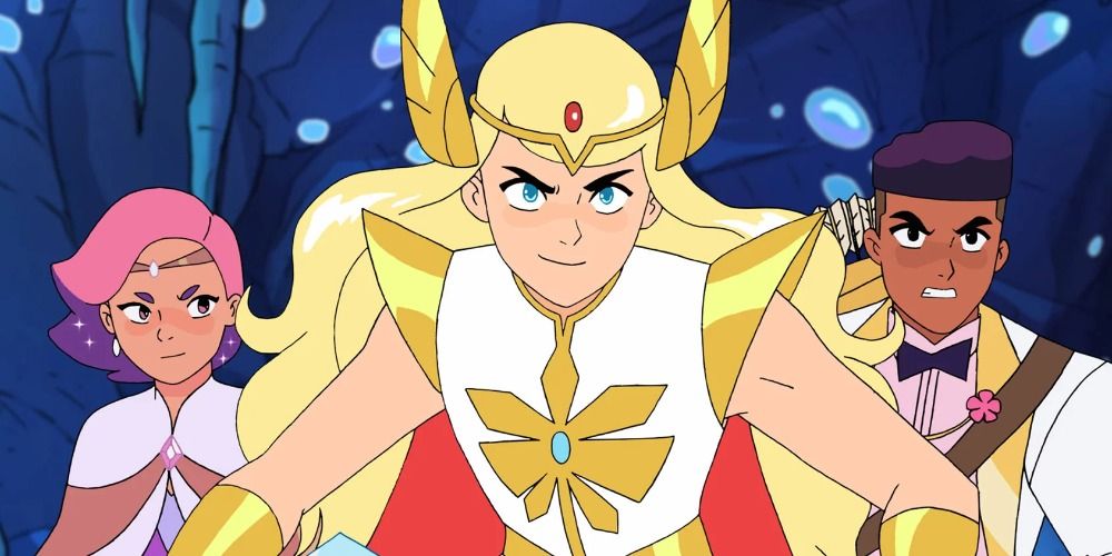She-Ra Adora with Bow and Glimmer in Season 4