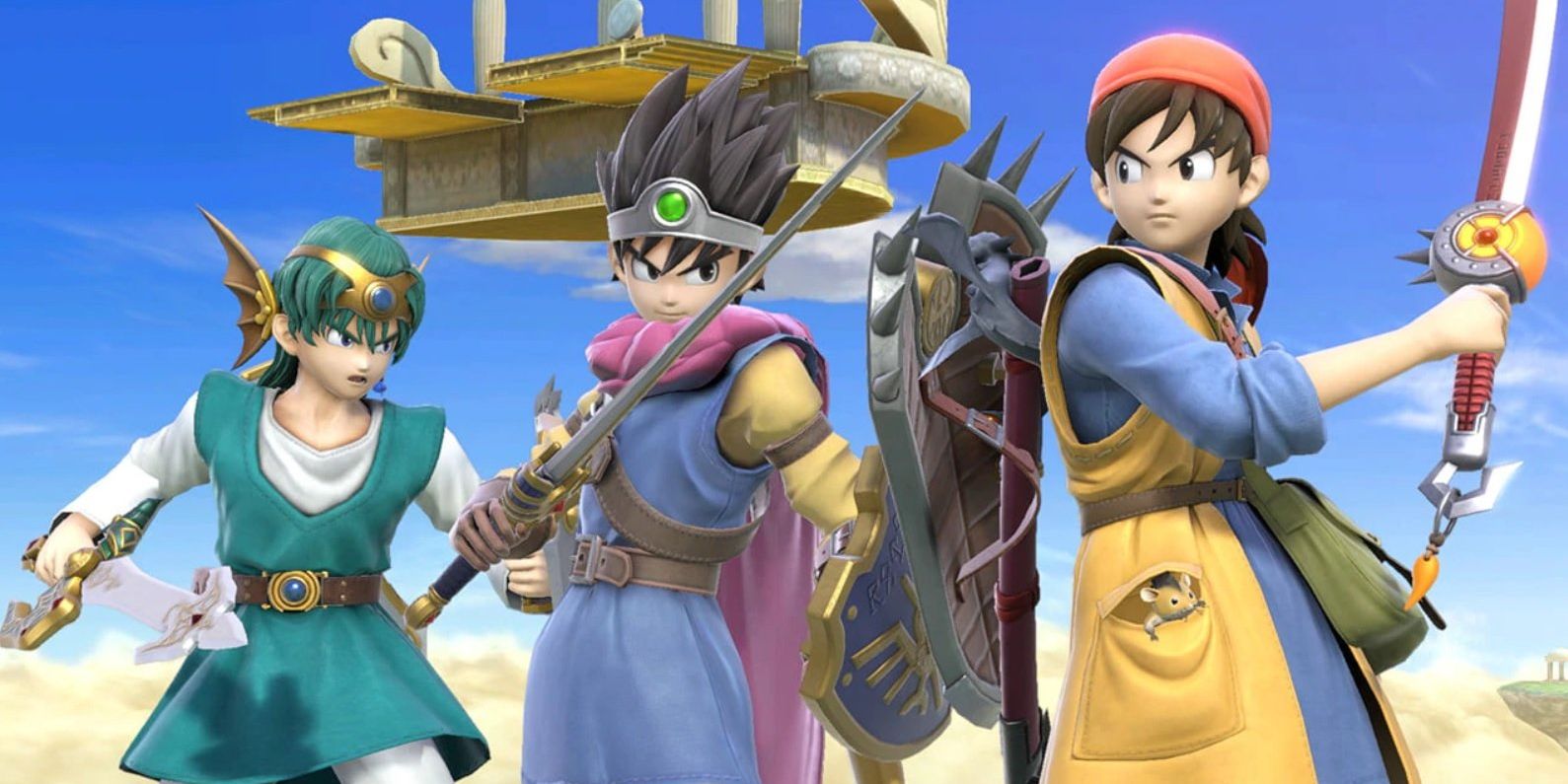 Super Smash Bros Ultimate Dragon Quest Hero Variants Posed