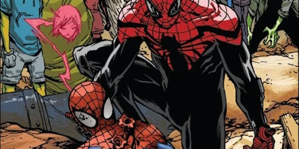 Superior Spider-Man Visits House Of M Spider-Man Dead