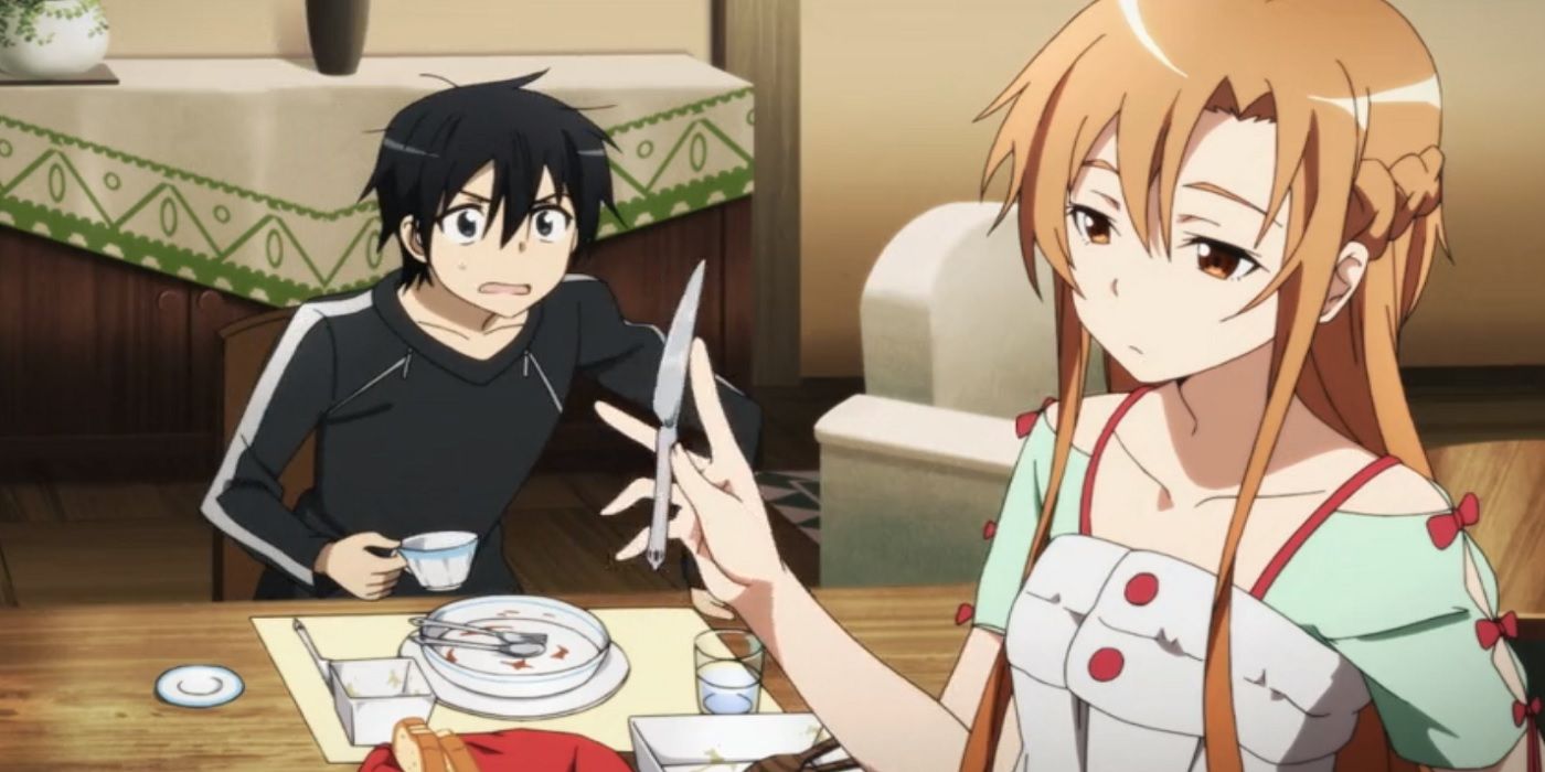 kirito eating asunas cooking sword art online