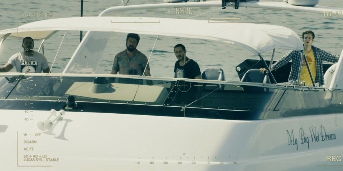 The Boys take a stolen boat for a ride