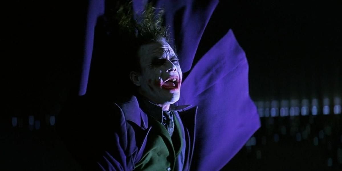 Joker laughing in The Dark Knight