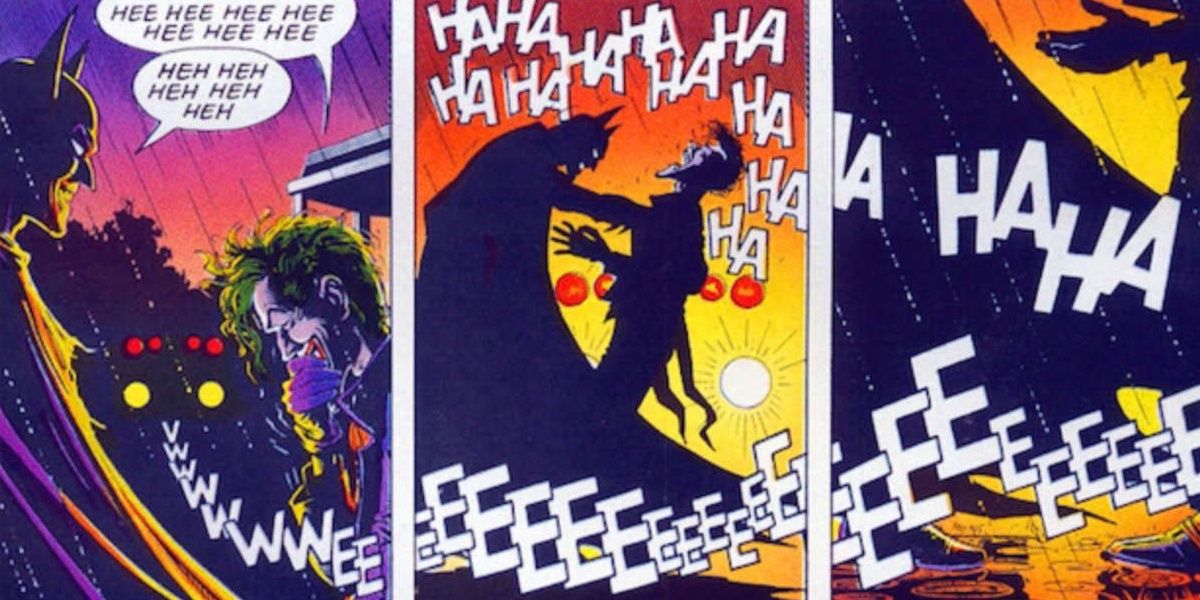 The ambiguous ending between Batman and Joker in The Killing Joke