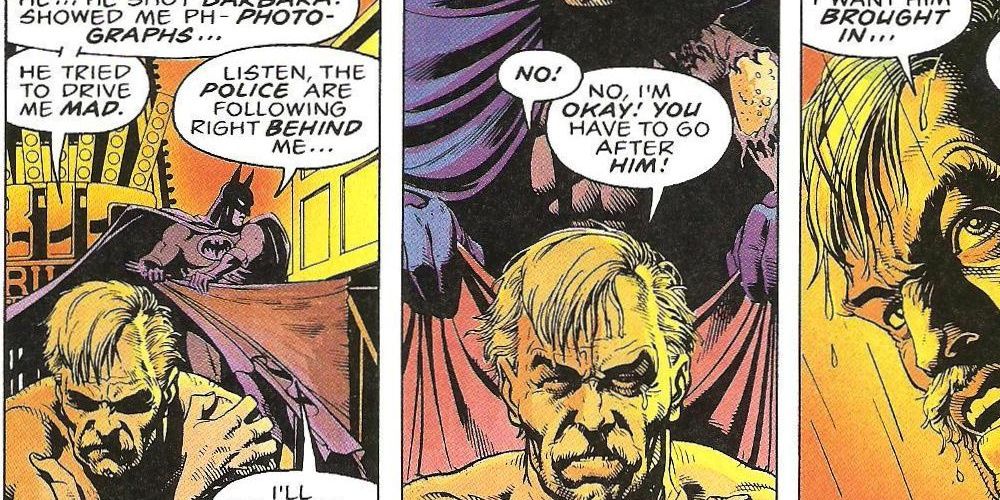 Gordon gets tortured physically and mentally in The Killing Joke