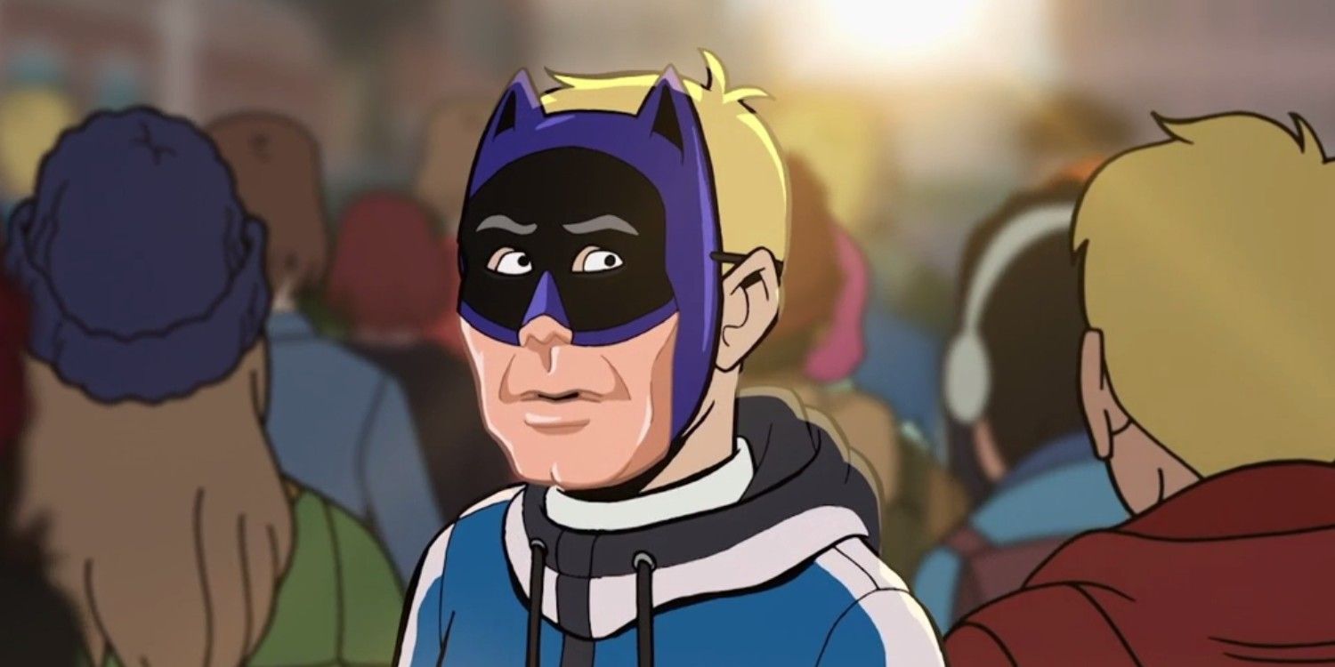 TV The Venture Bros Hank Escapes In Crowd In Batman Mask