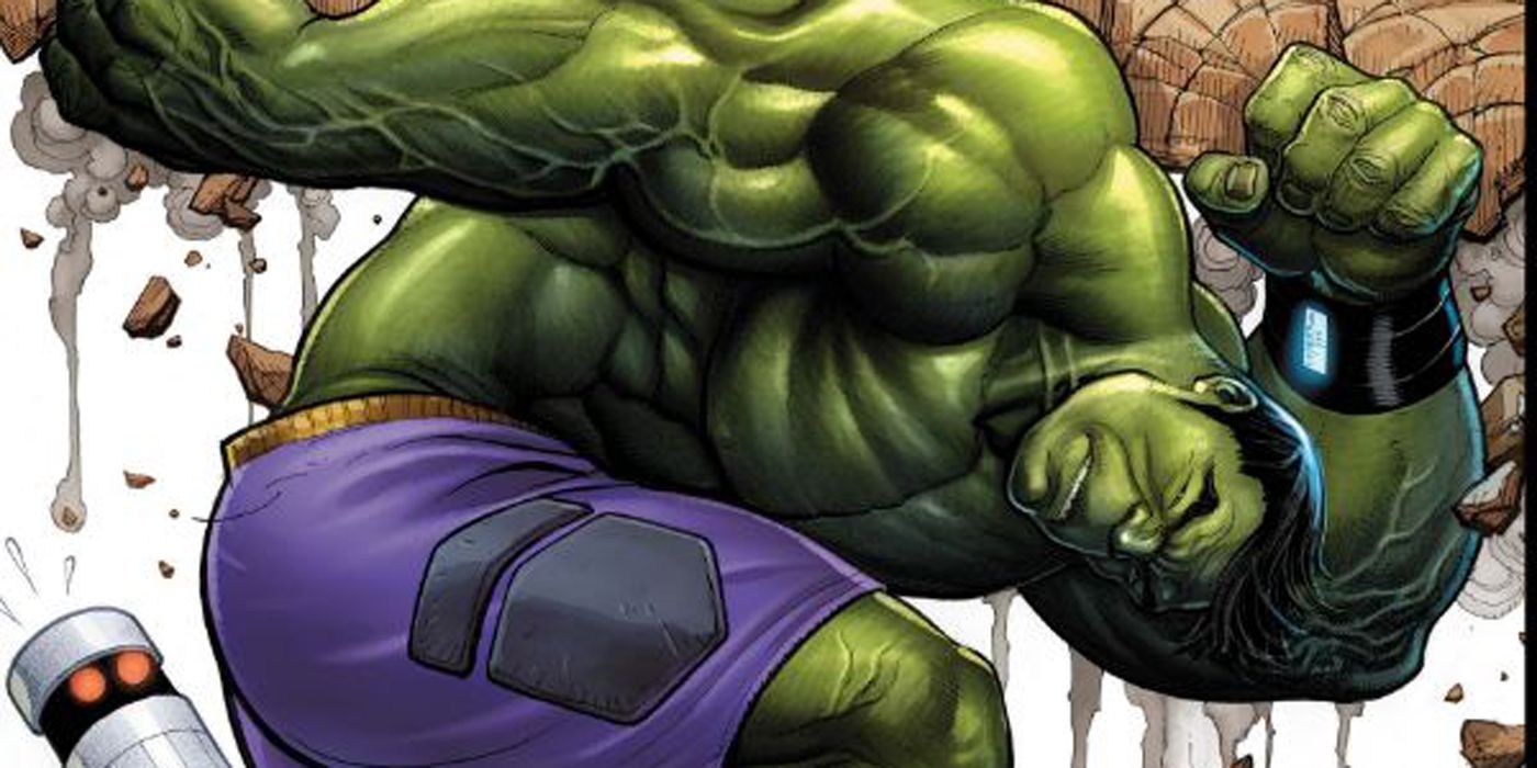 An image of Amadeus Cho as the Totally Awesome Hulk