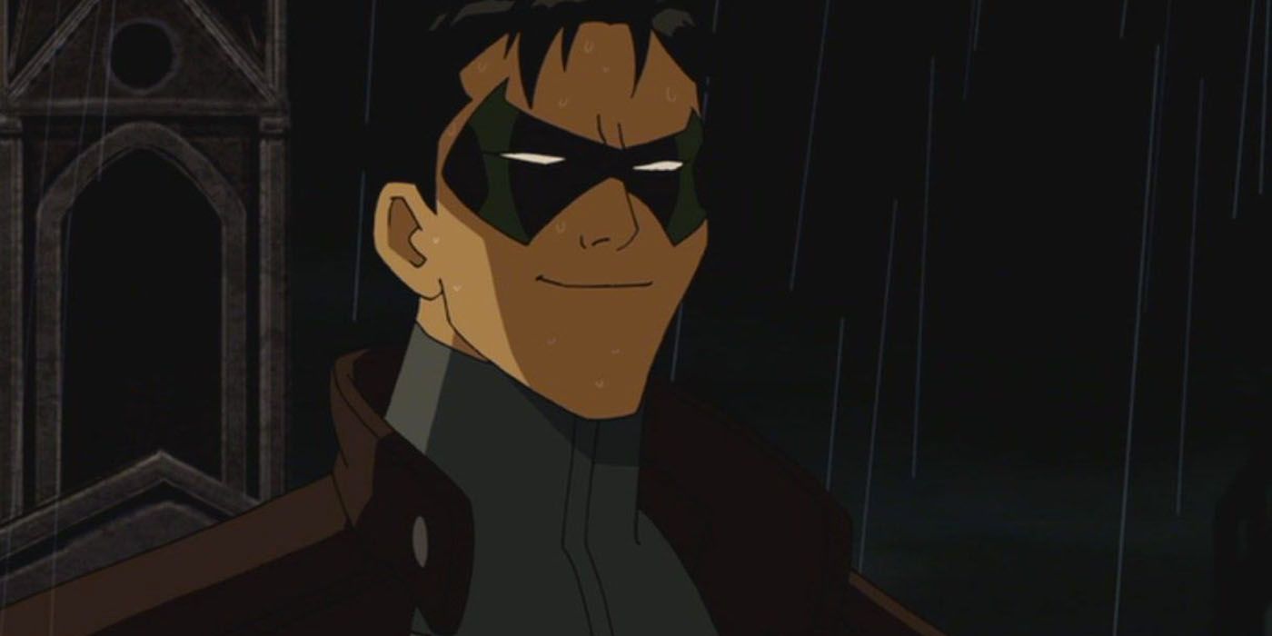 Under the Red Hood, Jason Todd smiling