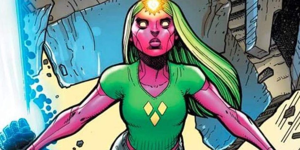 Vivian Vision flies through debris in Marvel Comics storyline