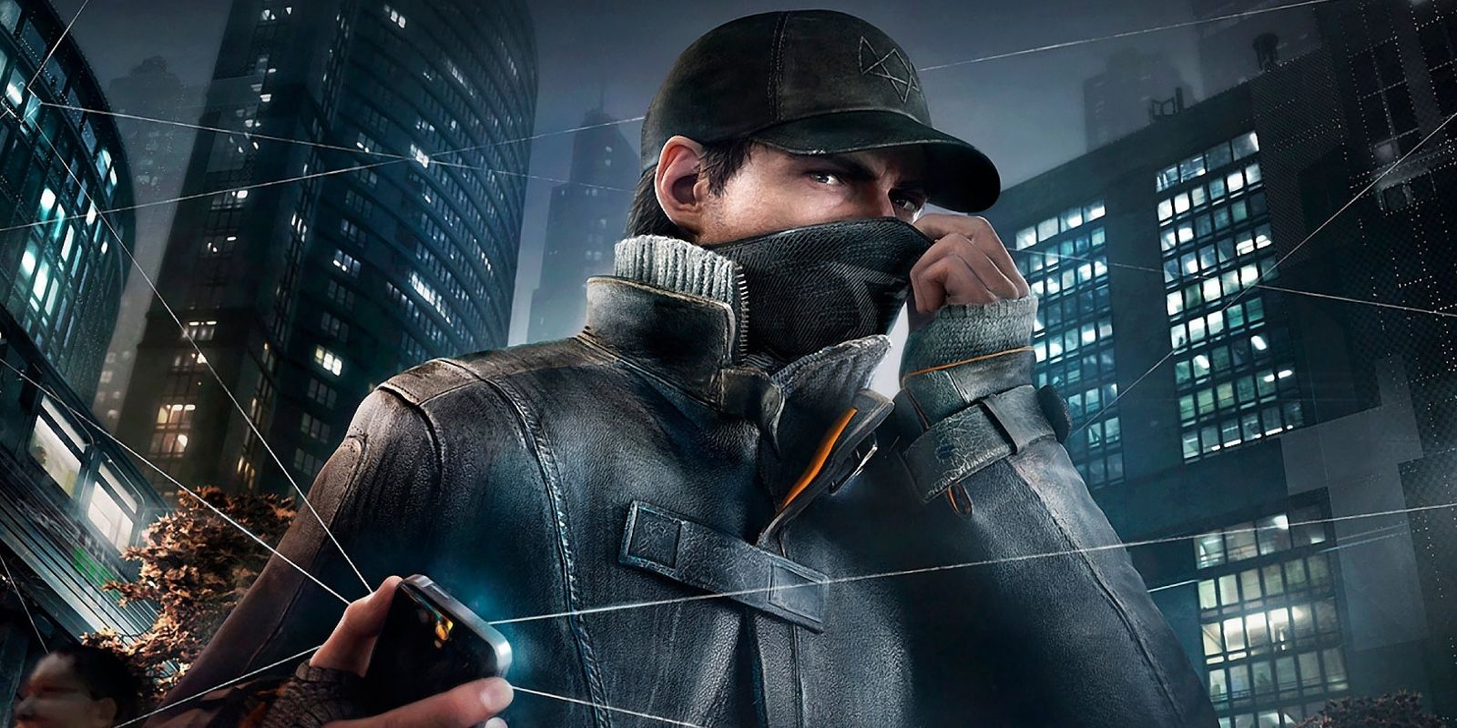 Aiden Pearce hacking with his phone in Watch Dogs game