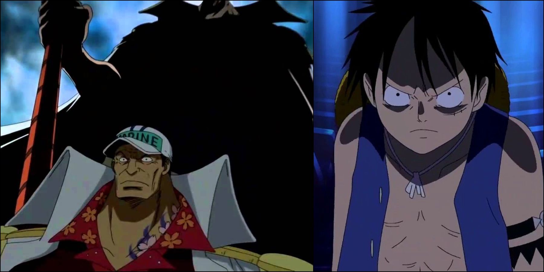 Whitebeard and Luffy incredibly mad