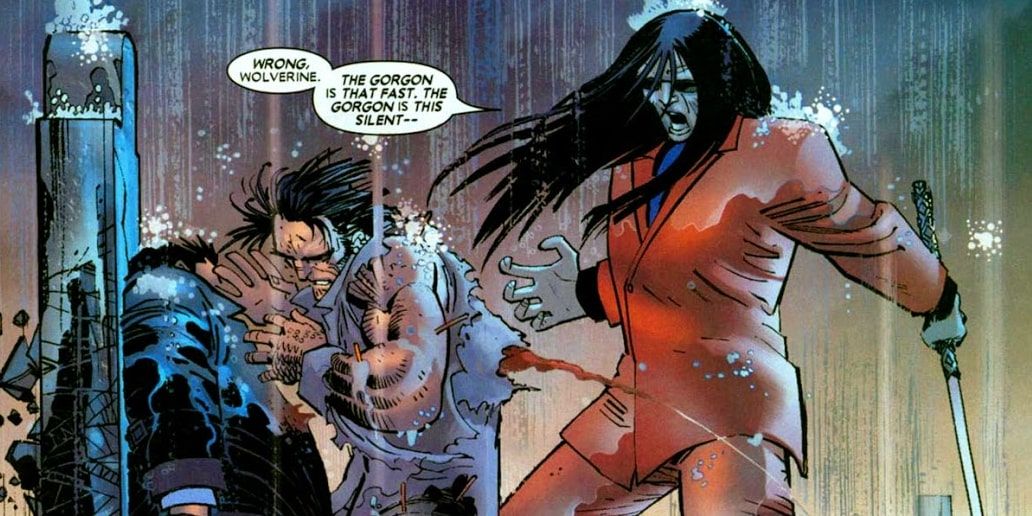 Wolverine killed by the Gorgon in Marvel Comics