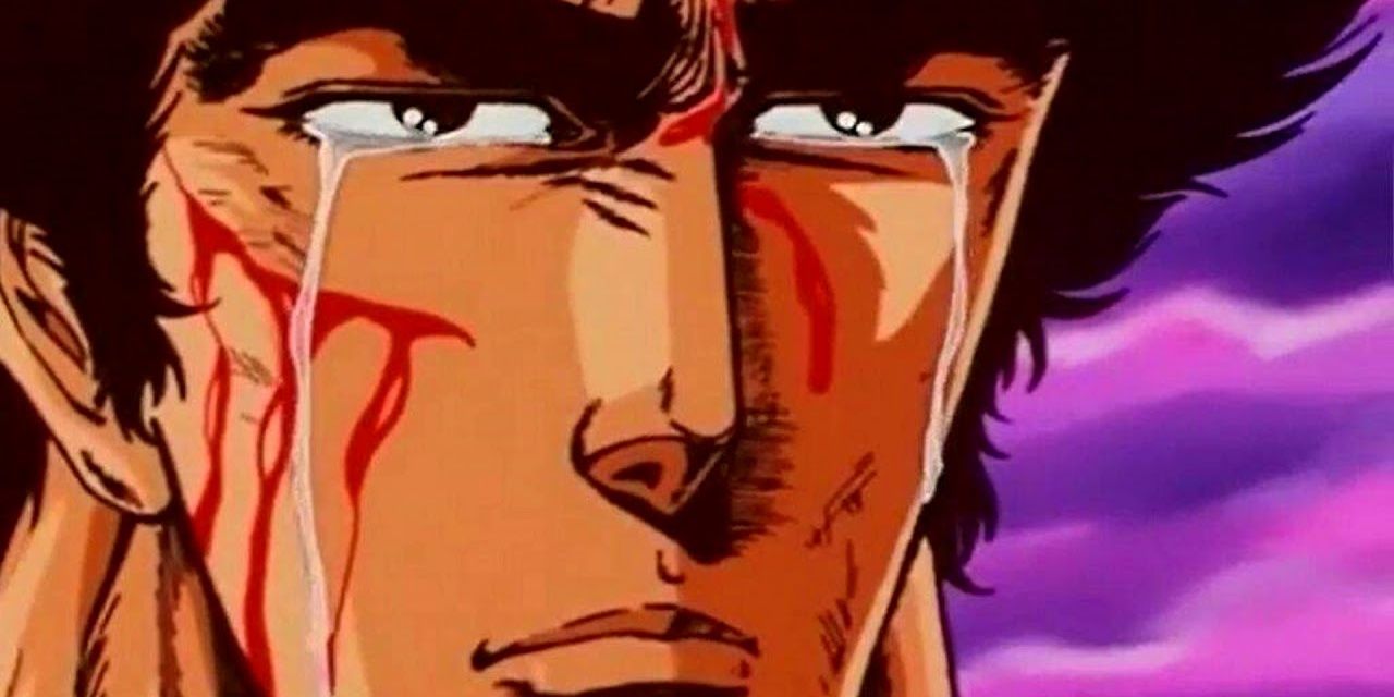 A single tear falls from Kenshiro's eye. 