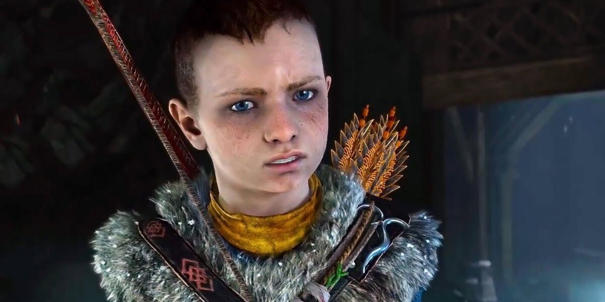 Atreus from Gof War 4 with a puzzled look