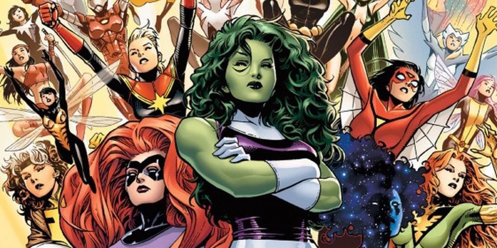 She-Hulk stands front and center as the leader of the A-Force