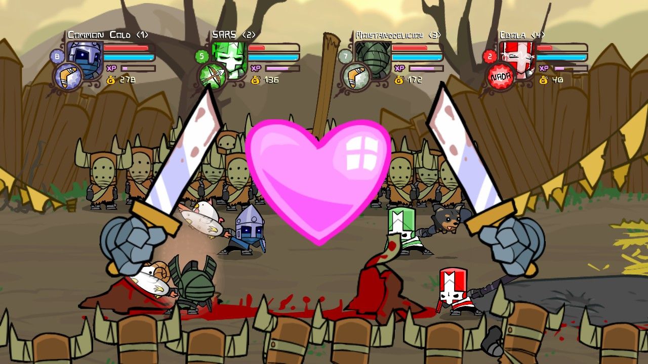 castle crashers love fight