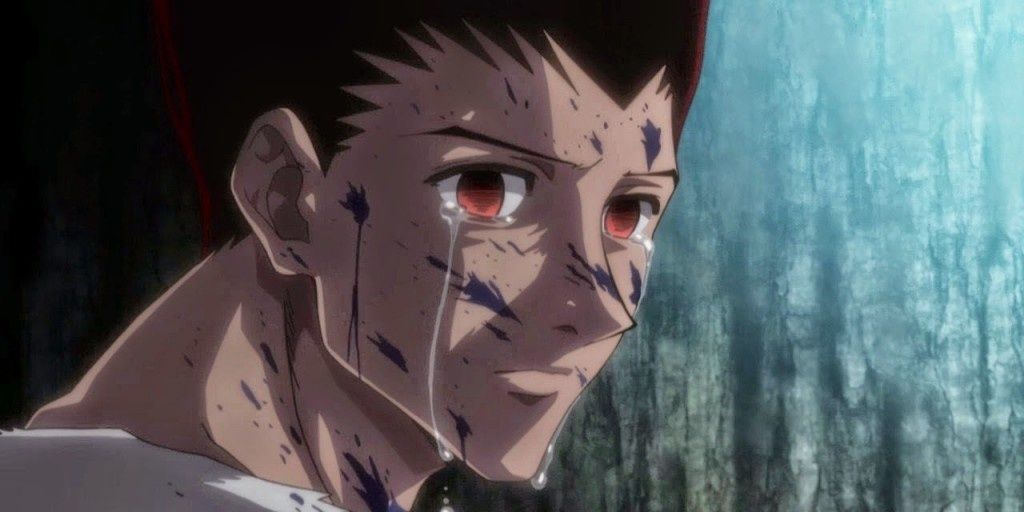 Crying adult gon
