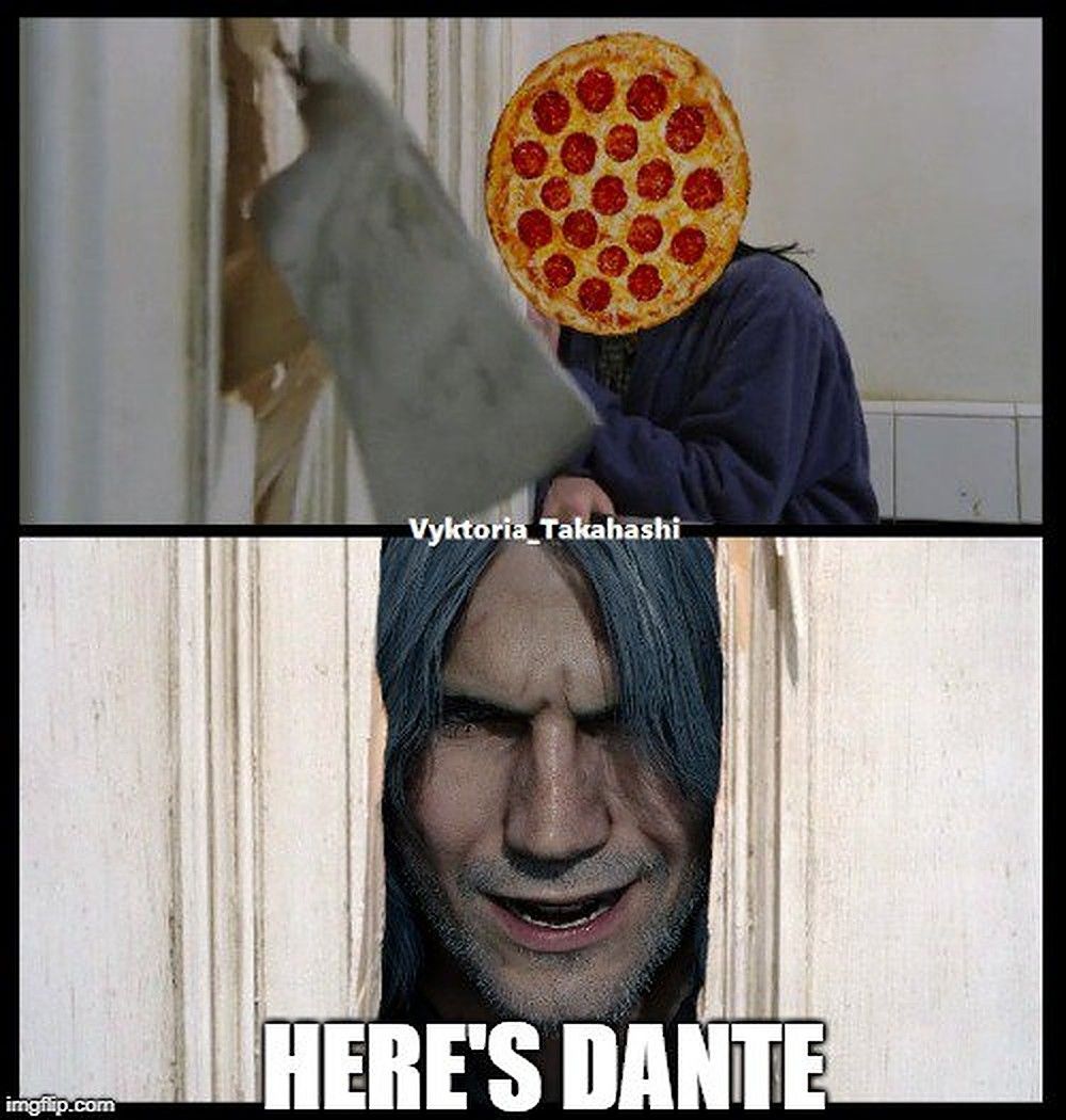 Dante's love for pizza