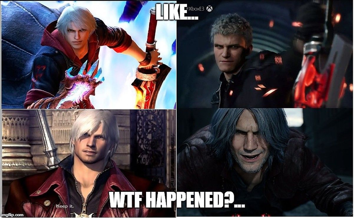 Dante and Nero's weird ageing 