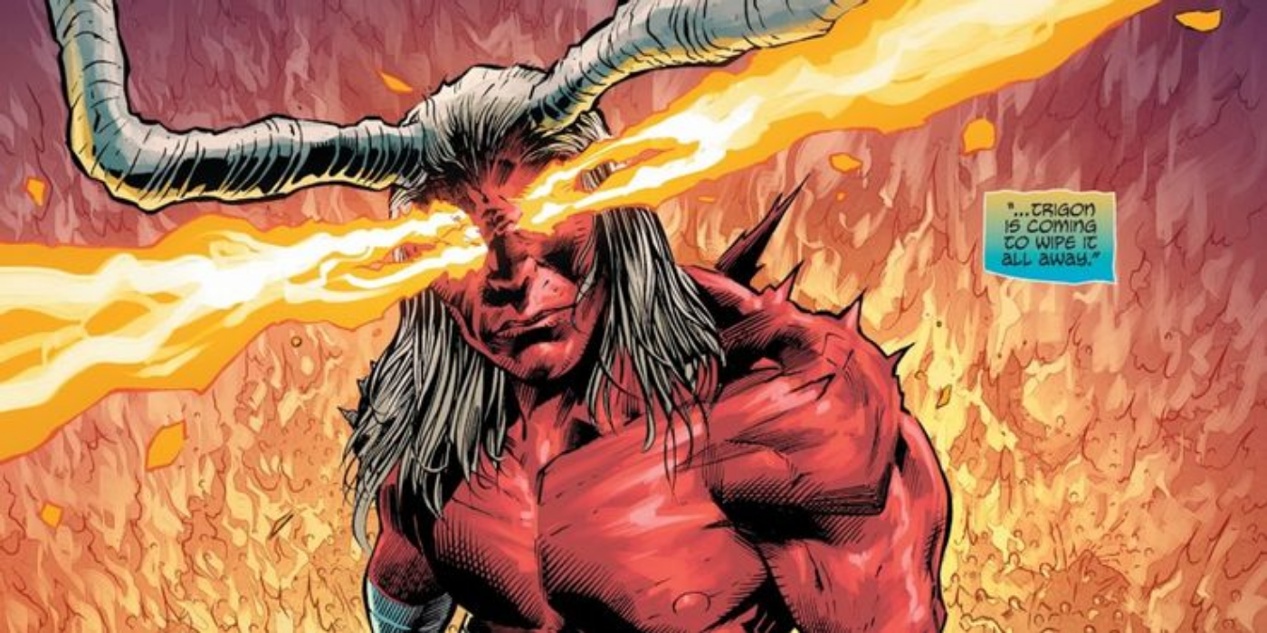 Trigon displays his demonic power in DC Comics