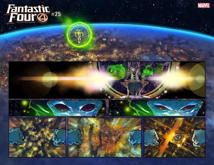 Artista de Powers of X apresenta nova ameaça em Quarteto Fantástico #25 2 ff 25 2