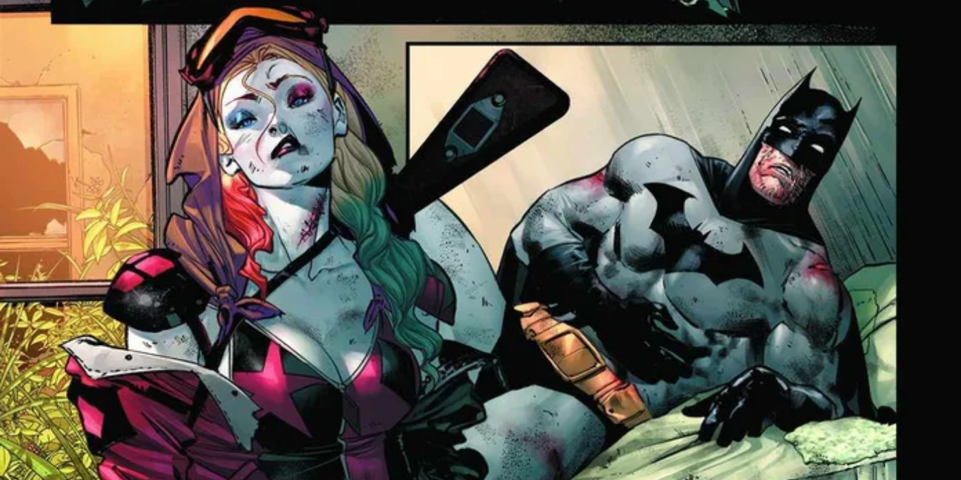 Harley Quinn and Batman during Joker War
