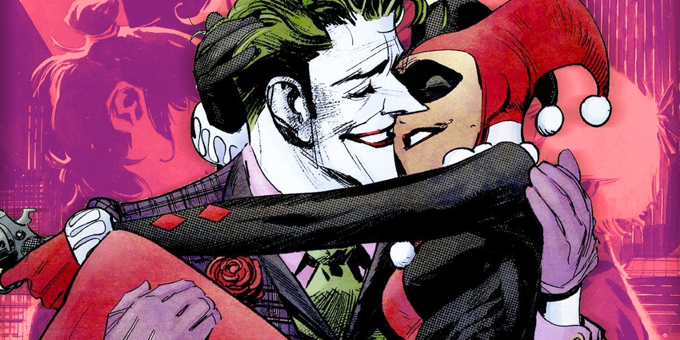 Joker holding Harley Quinn White Knight