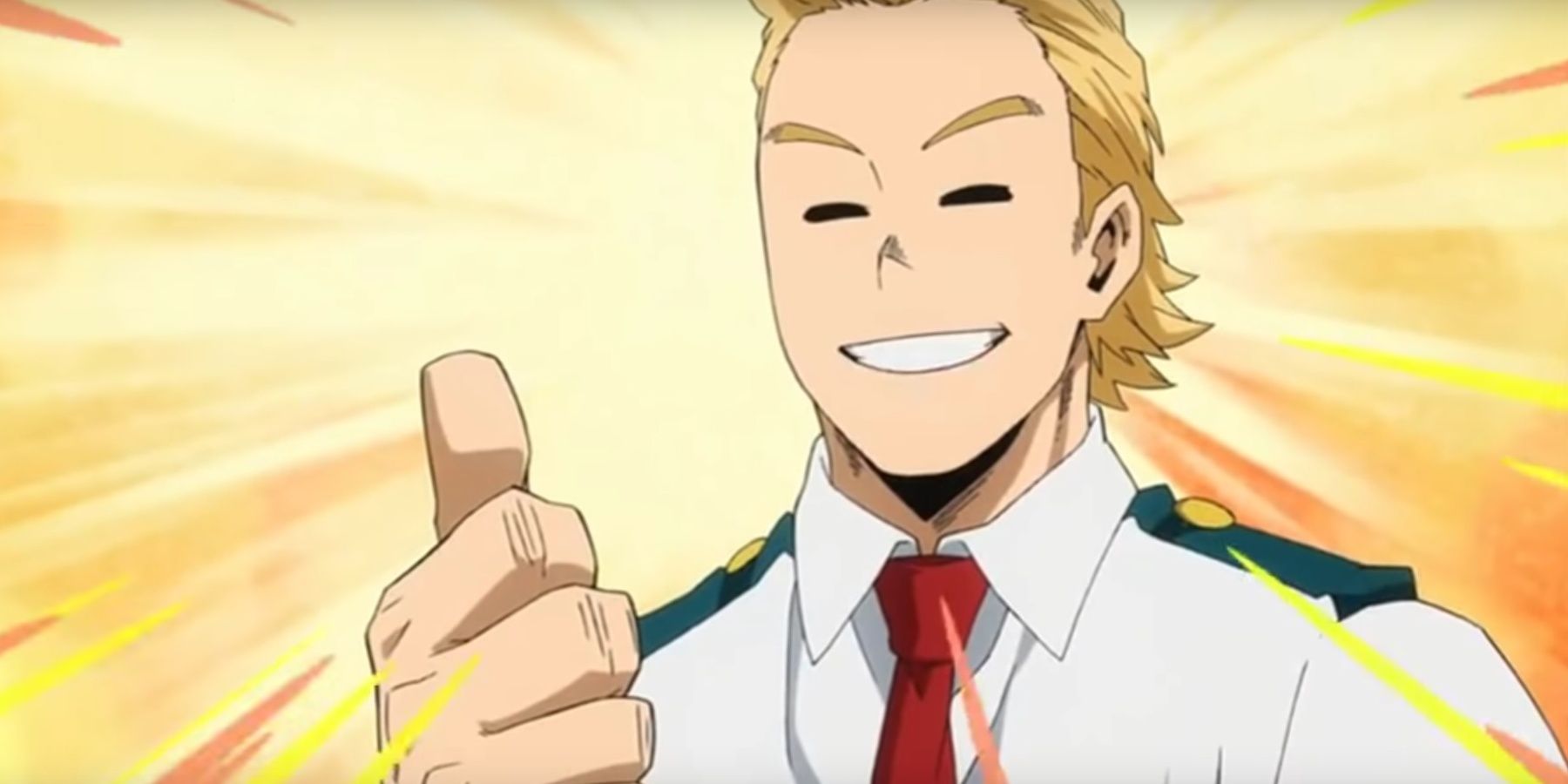 mirio togata giving the thumbs up