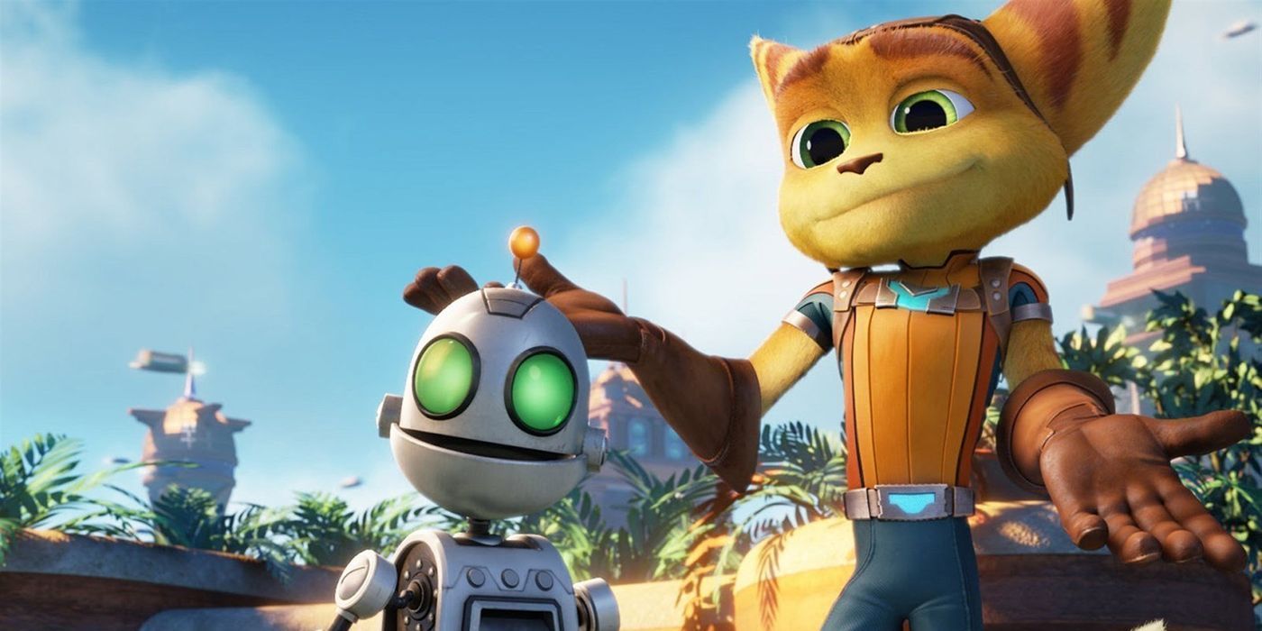 Ratchet and Clank standing together