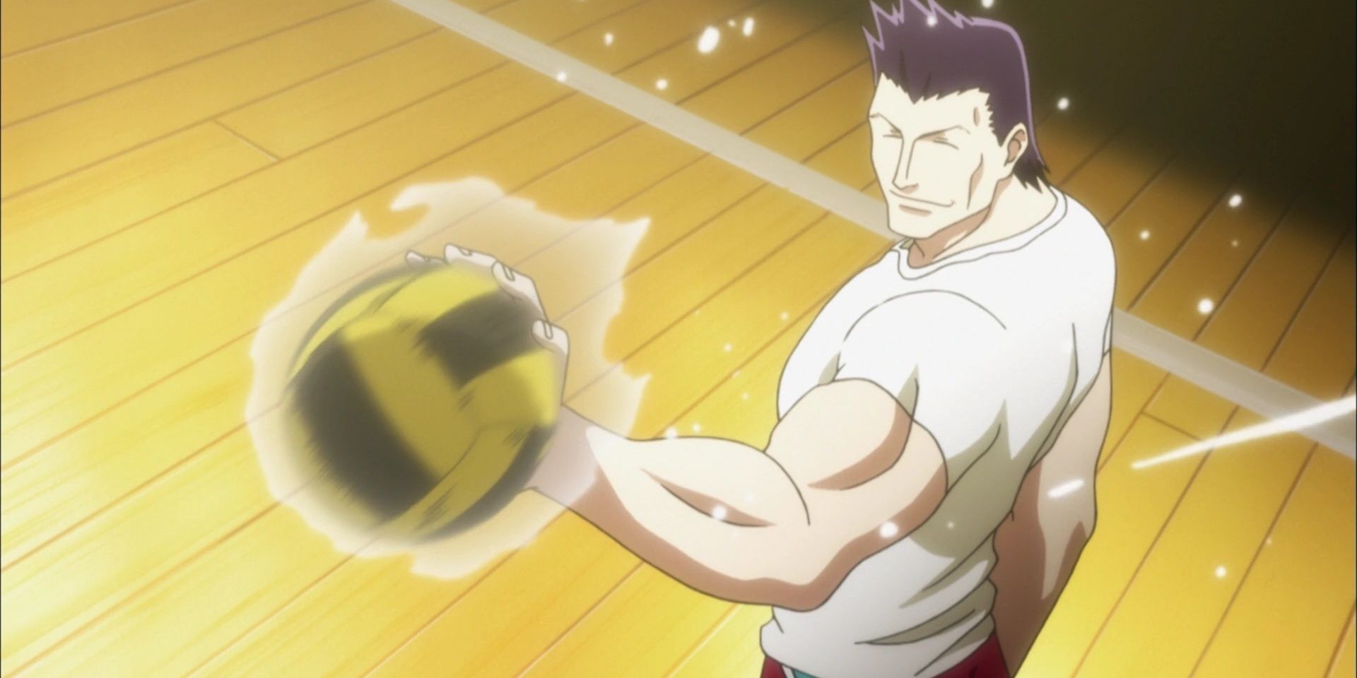 Razor easily catches a ball in Hunter x Hunter