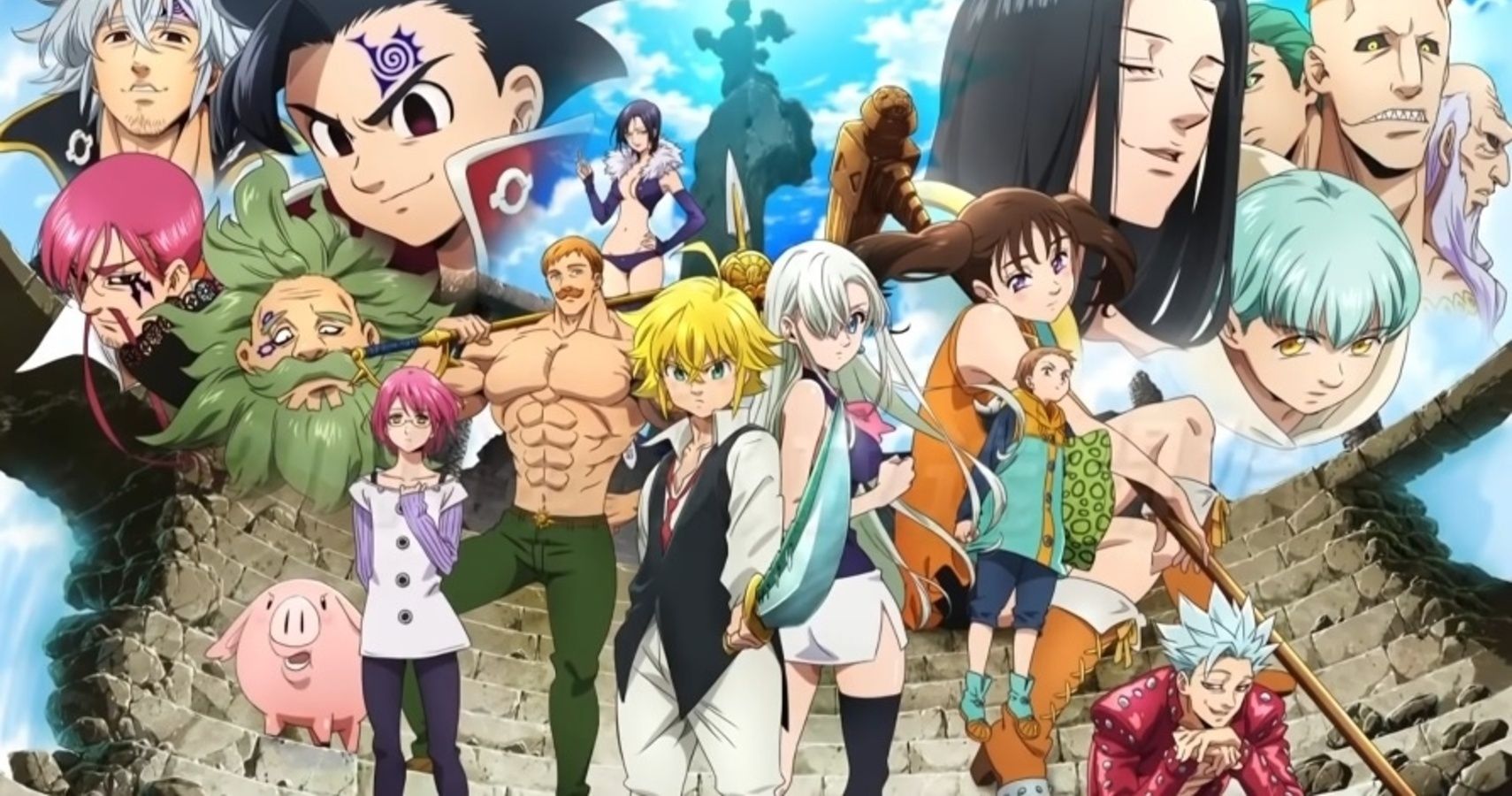The Seven Deadly Sins and Ten Commandments members movie promotional image