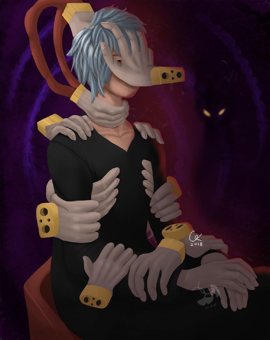 Shigaraki nad Kurogiri fan art