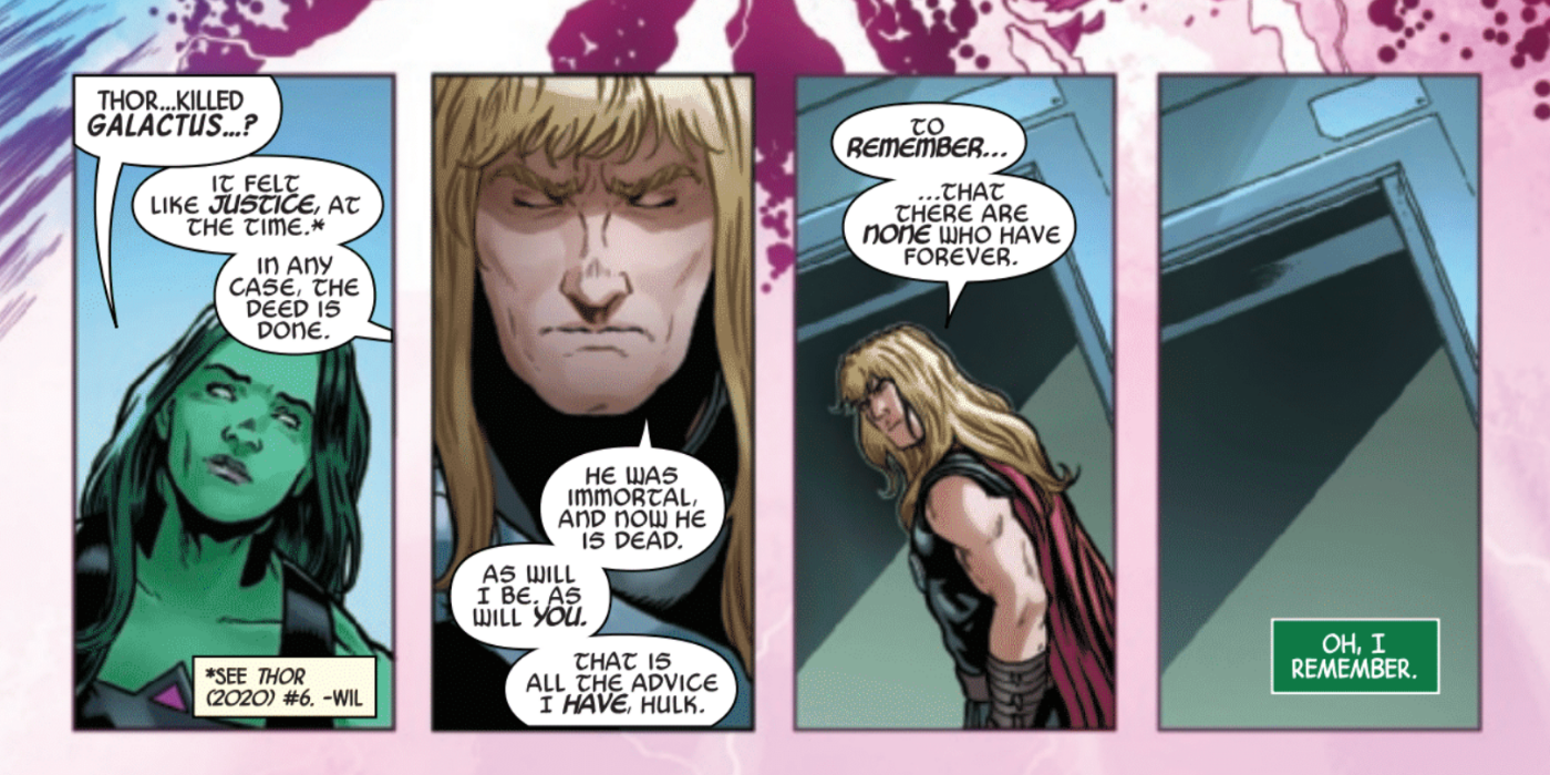 She-hulk: Thor Still Doesn't Really Understand Immortality