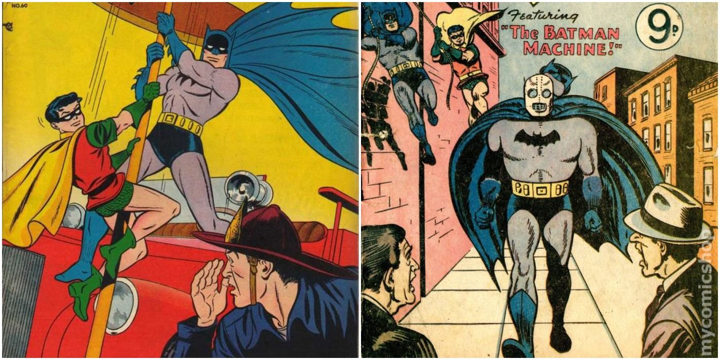 image of 1950s Batman comics covers