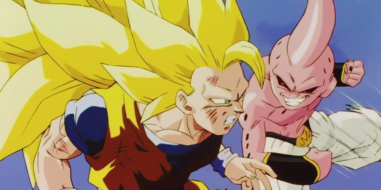 Anime Goku vs Kid Buu Dragon Ball Z
