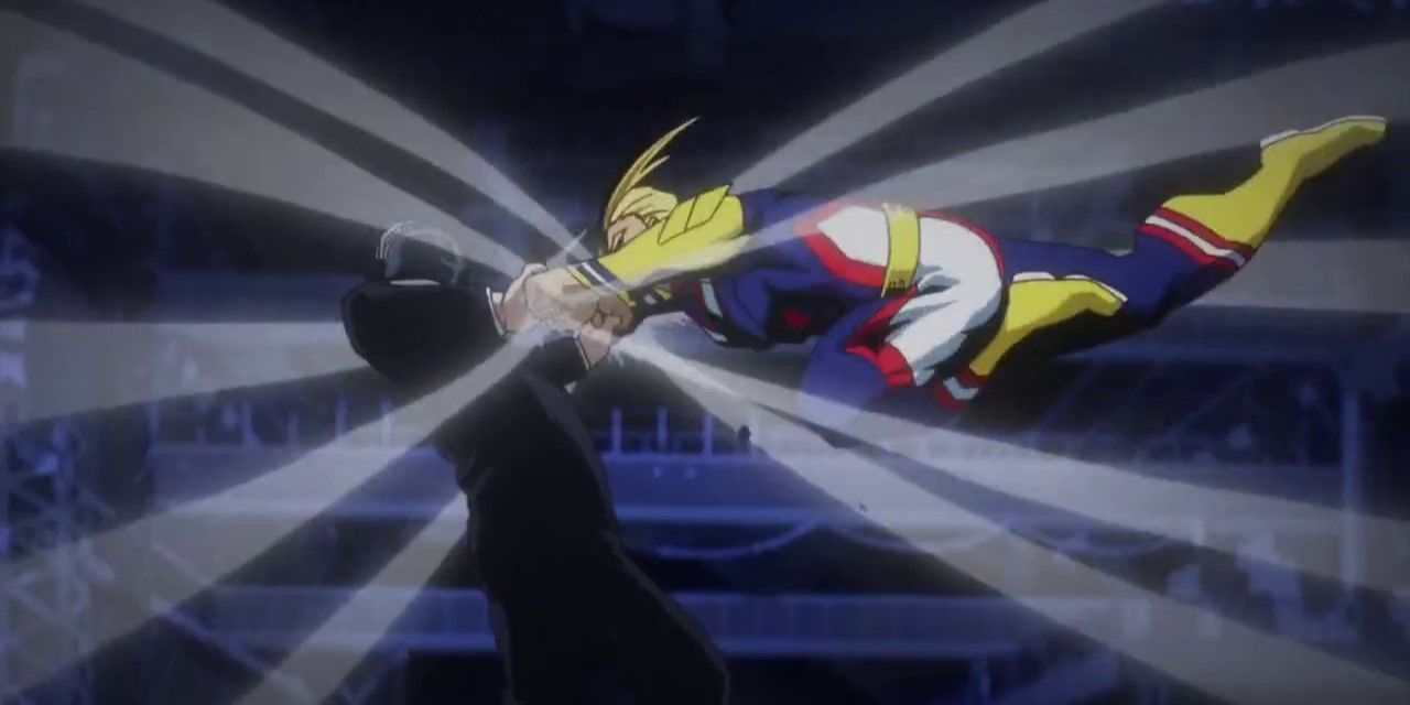 The epic All Might vs All for One fight.