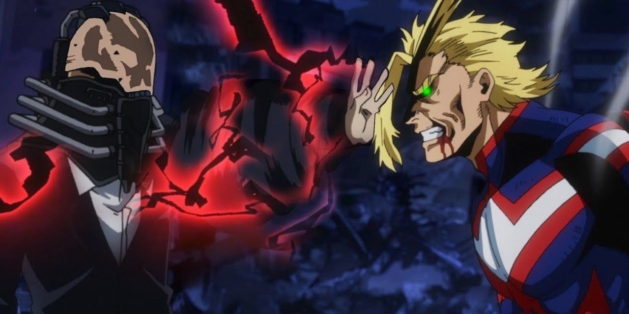 All for One battles All Might in My Hero Academia