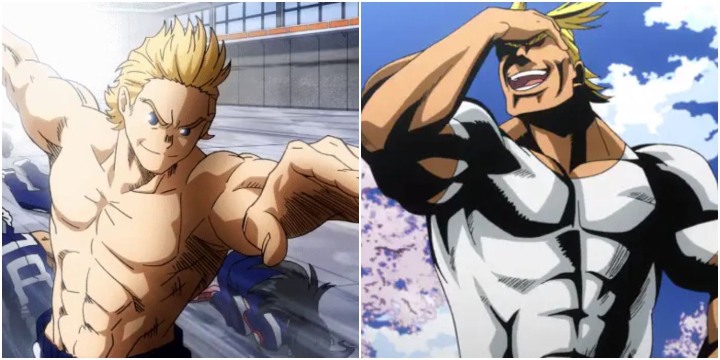 All Might and Mirio from My Hero Academia