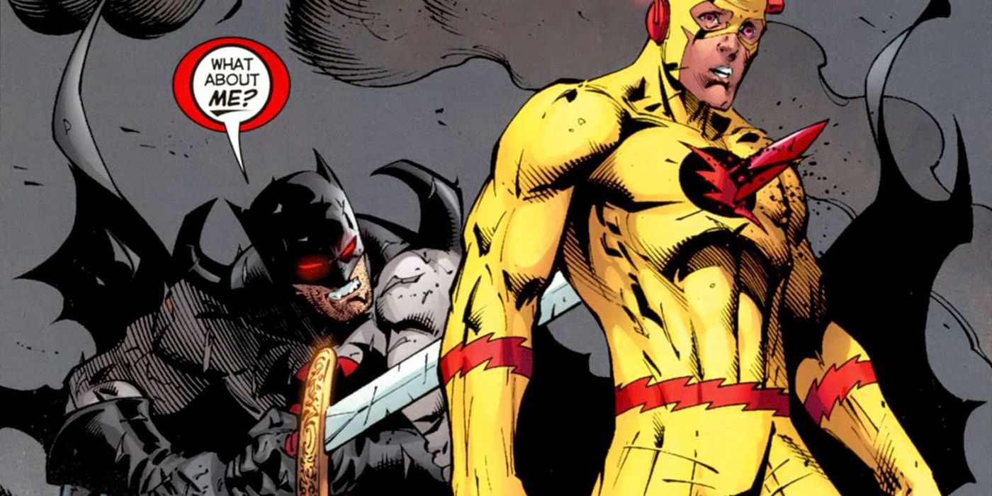 Batman kills Reverse Flash Flashpoint