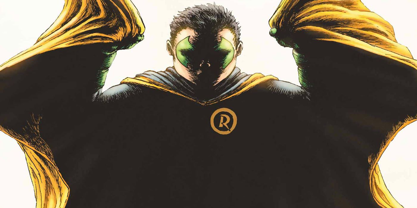 Damian Wayne as Robin on the cover of Batman Incorporated #8