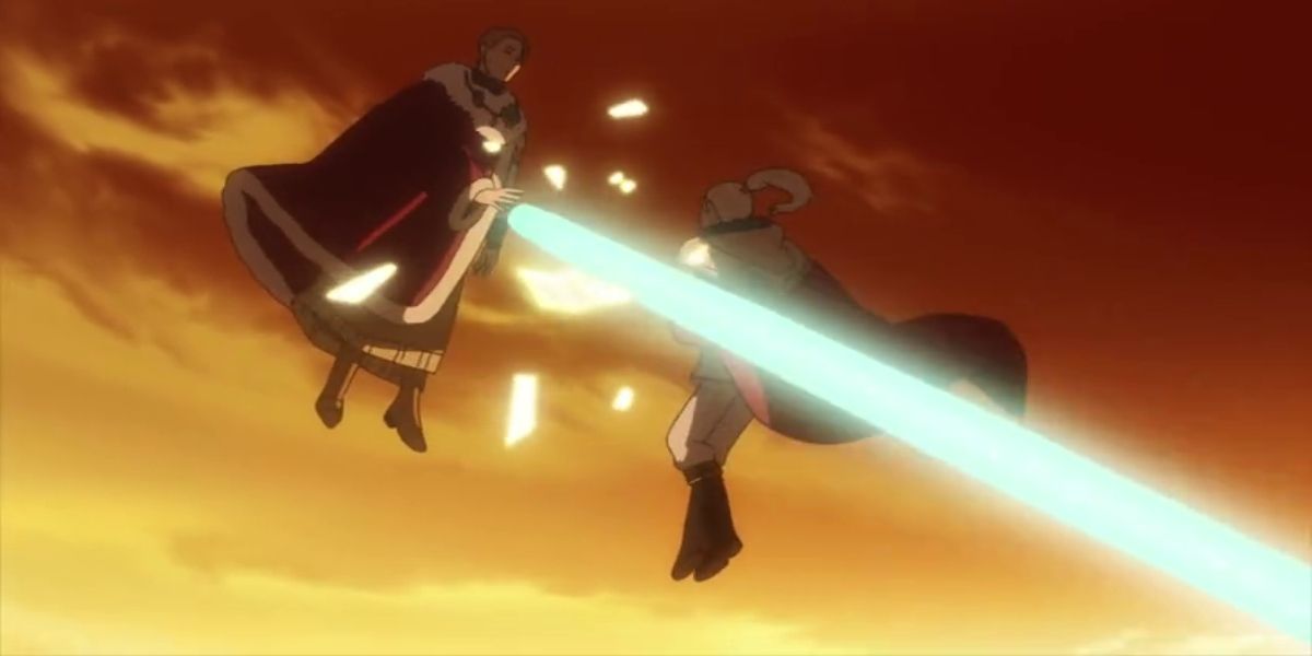Black Clover_ Wizard King Destroys Patry's Sword With Time Blast