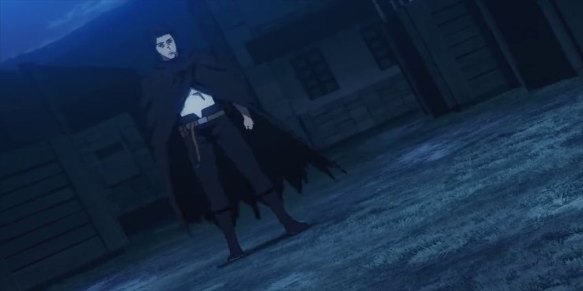 Black Clover: Yami Standing In A Village At Night