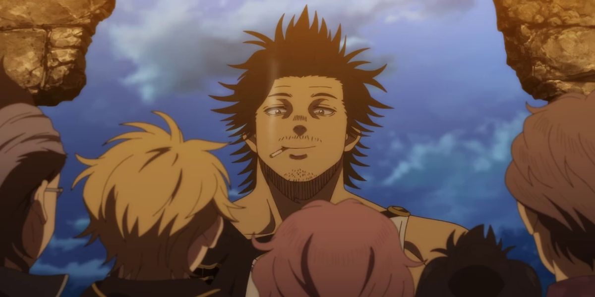 Black Clover: Yami Standing In Front Of His Squad Members