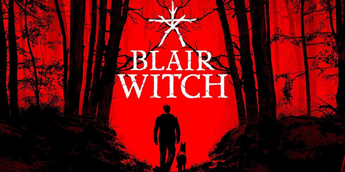 A man and his dog take a walk in the woods of Blair Witch