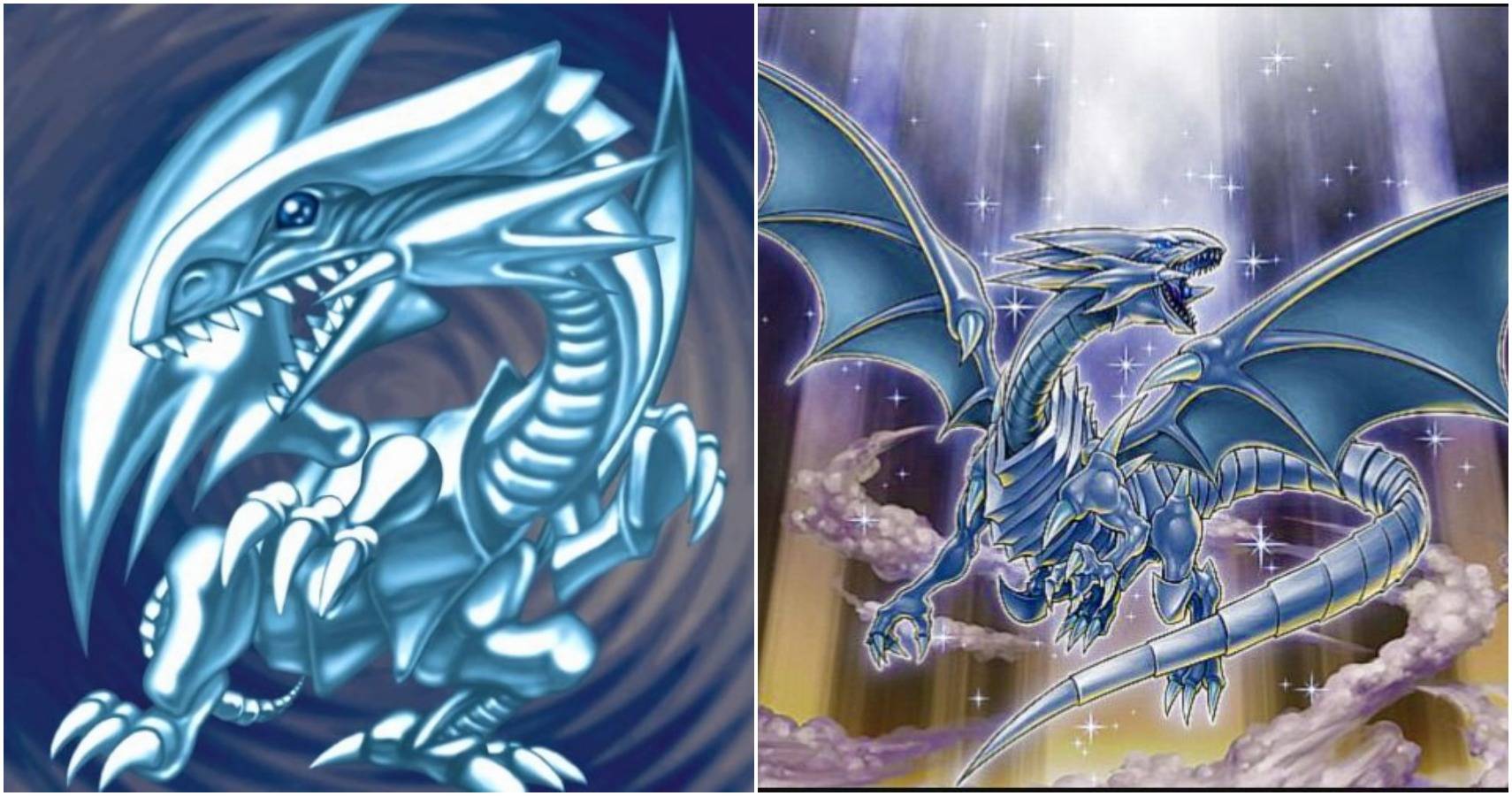 All blue eyes white dragon art