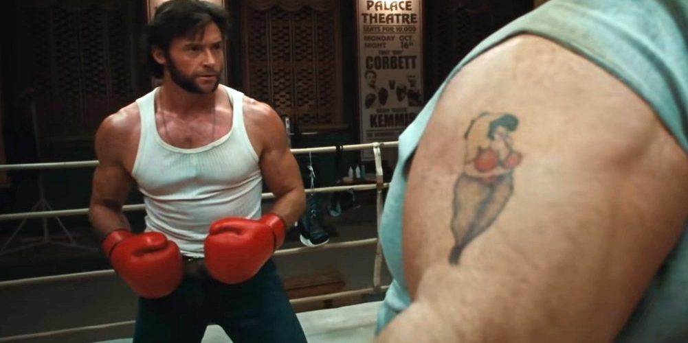 wolverine boxing the blob