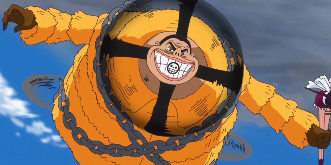One Piece: Buffalo Using His Spin-Spin Fruit To Fly