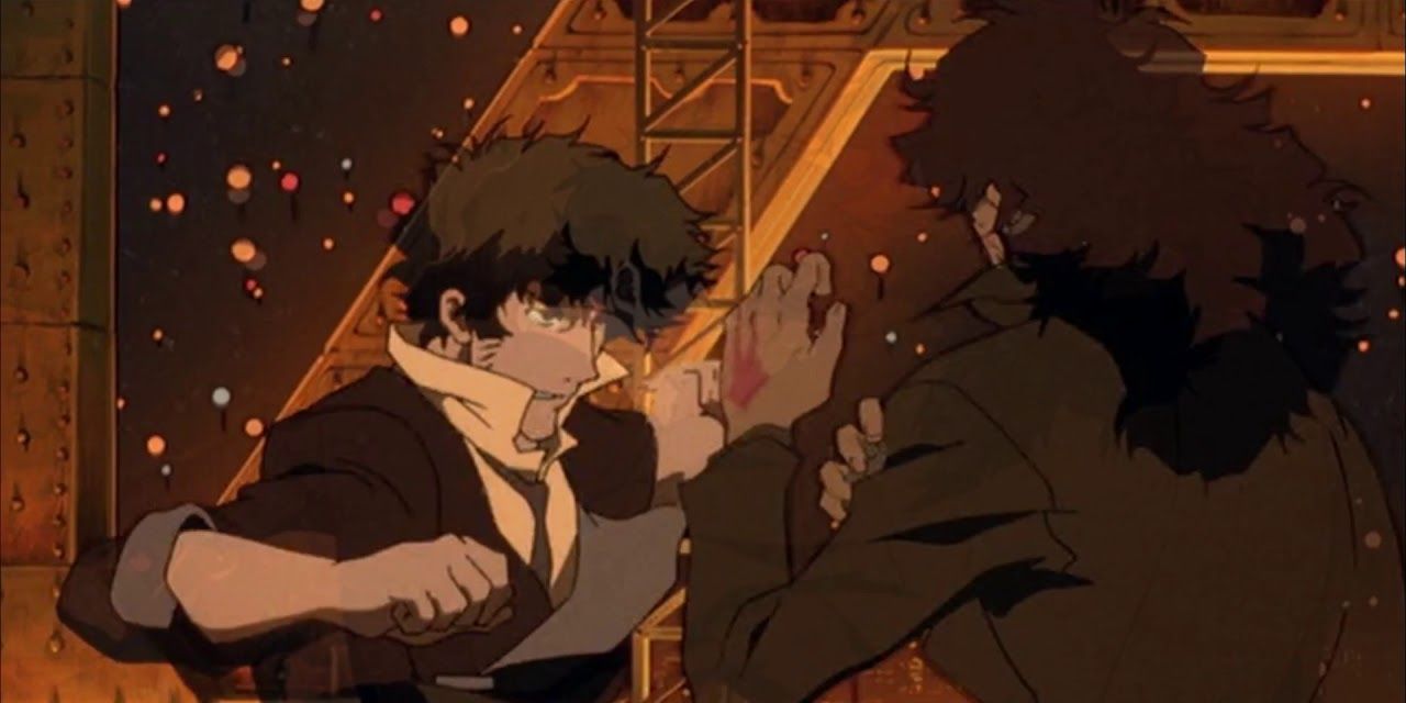 Anime Cowboy Bebop Spike Spiegel Fist Fight