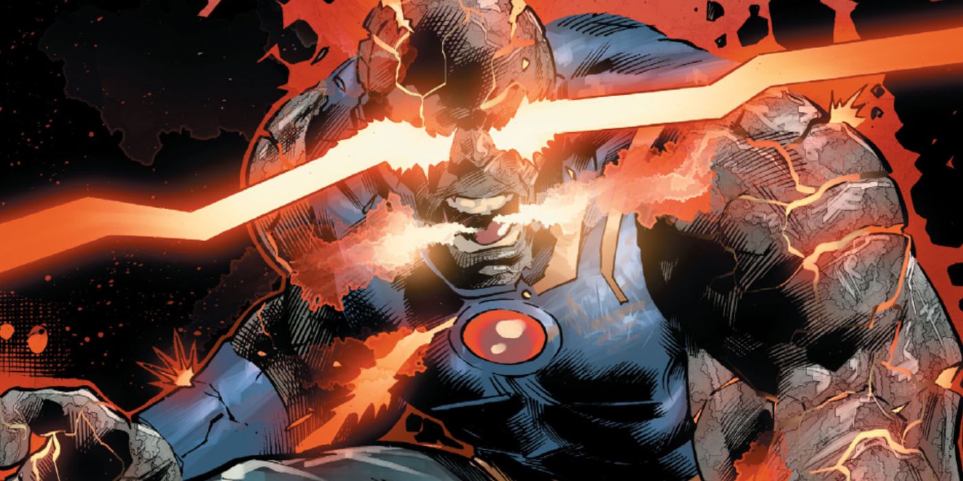 DCeased Darkseid uses his Omega Beams