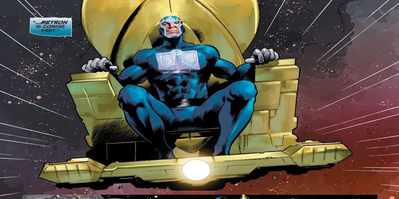 DCeased Metron Coming Fast On His Mobius Chair
