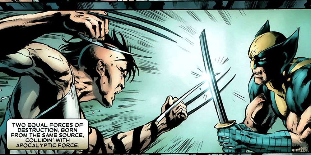 Daken Fighting Wolverine With Muramasa Claws 